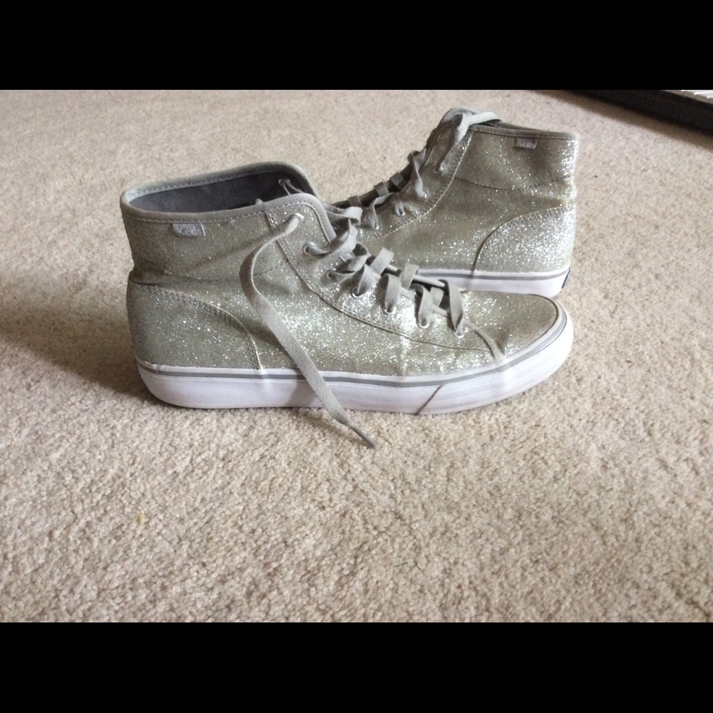Silver High Top Keds size 11